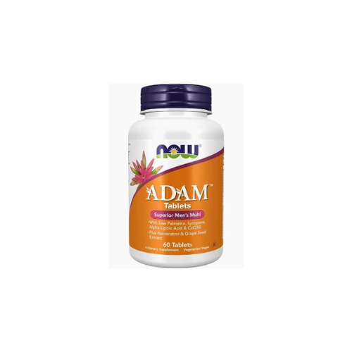 NOW Foods ADAM Men’s Multivitamin Softgels 60 Count – Male Health, Energy, Prostate Support, Daily Vitamins for Men