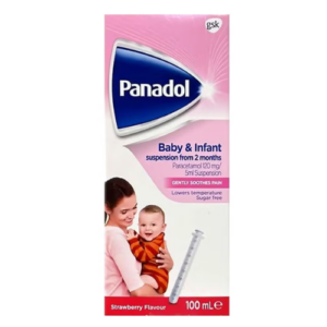 Panadol Baby & Infant Syrup 120mg/5ml – Paracetamol Fever & Pain Relief for Babies and Infants | Gentle Pediatric Analgesic & Antipyretic