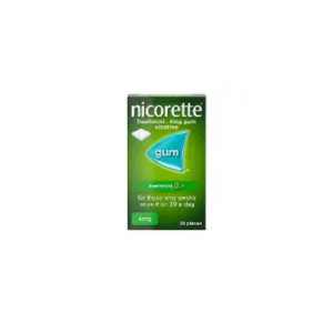 Nicorette Nicotine Gum 4mg 30s – Smoking Cessation Aid Chewing Gum | Helps Reduce Strong Nicotine Cravings & Supports Quit Smoking Program