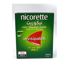 Nicorette InvisiPatch Step 3 Nicotine Patches 7s – Smoking Cessation Aid | Low-Dose Nicotine Support for Craving Control & Quit Smoking Program