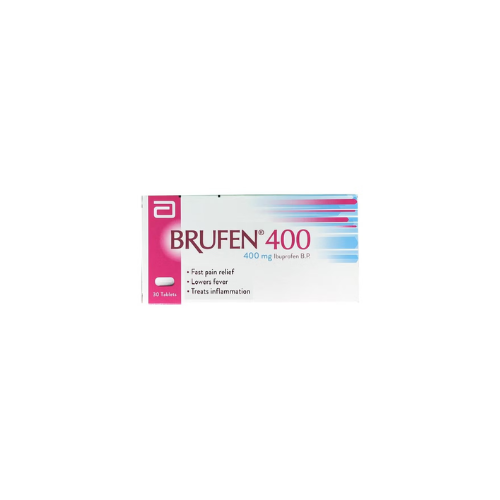 Brufen 400mg Tablets – Ibuprofen Pain Relief & Anti-Inflammatory for Headache, Muscle Pain, Back Pain & Fever | 400mg Fast Acting Relief