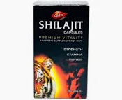 Dabur Shilajit 30 Capsules – Ayurvedic Energy, Strength & Vitality Supplement for Men