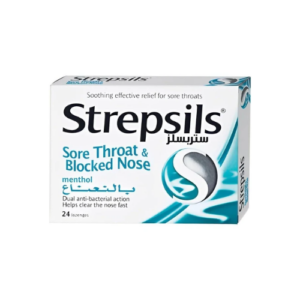 Strepsils Menthol Sore Throat & Blocked Nose Lozenges 24s