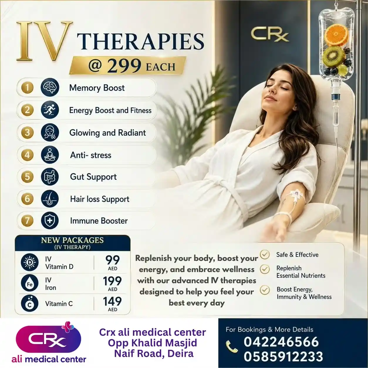 IV therapy offers from AED 99